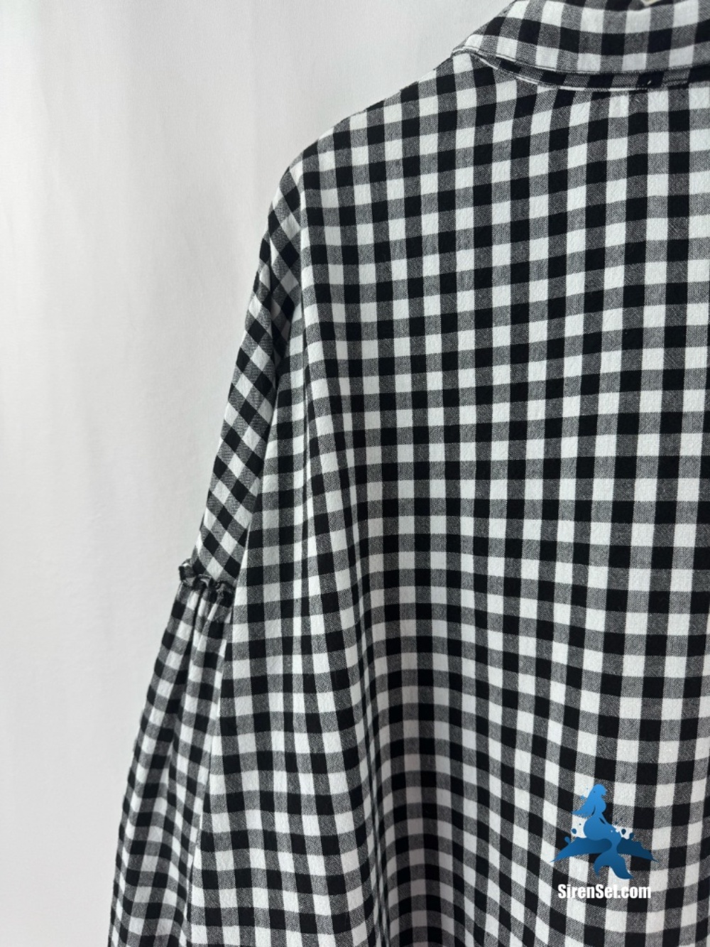 1320 Mud Pie Mary Ruffle Dress – Large – Black White Gingham - Picture 9 of 14